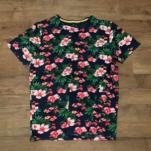 Denim & Flower floral t shirt (m)
